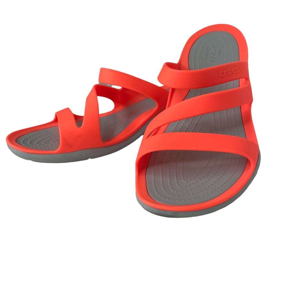 Crocs Swiftwater Coral/Light Gray Sandal